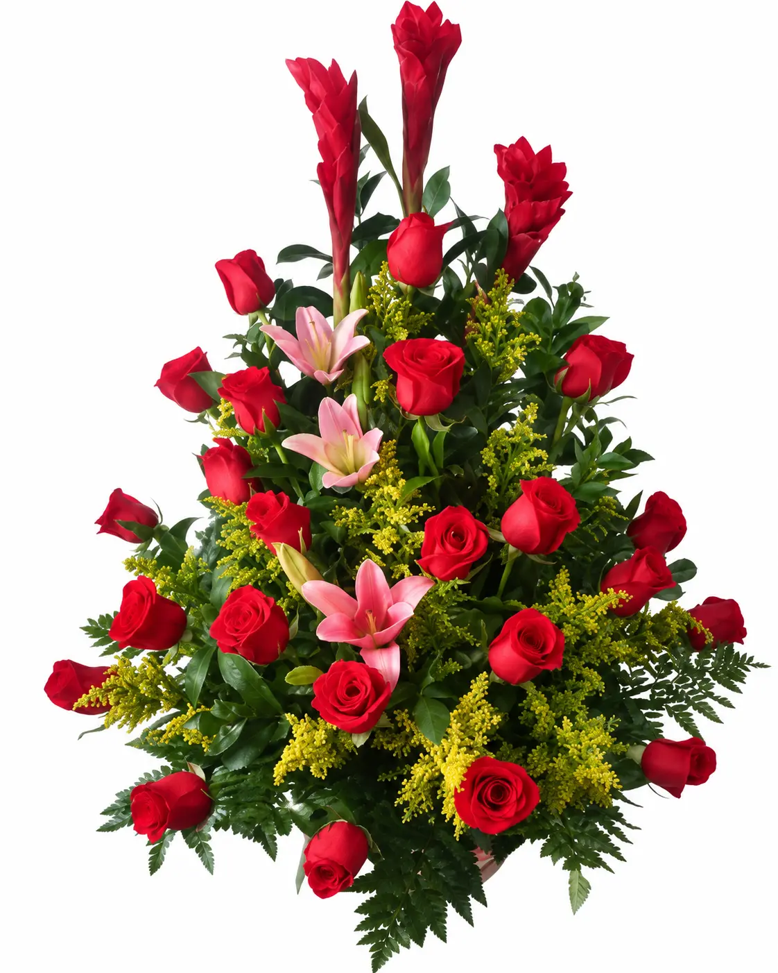 Rosas y Lirios de Cumpleaños