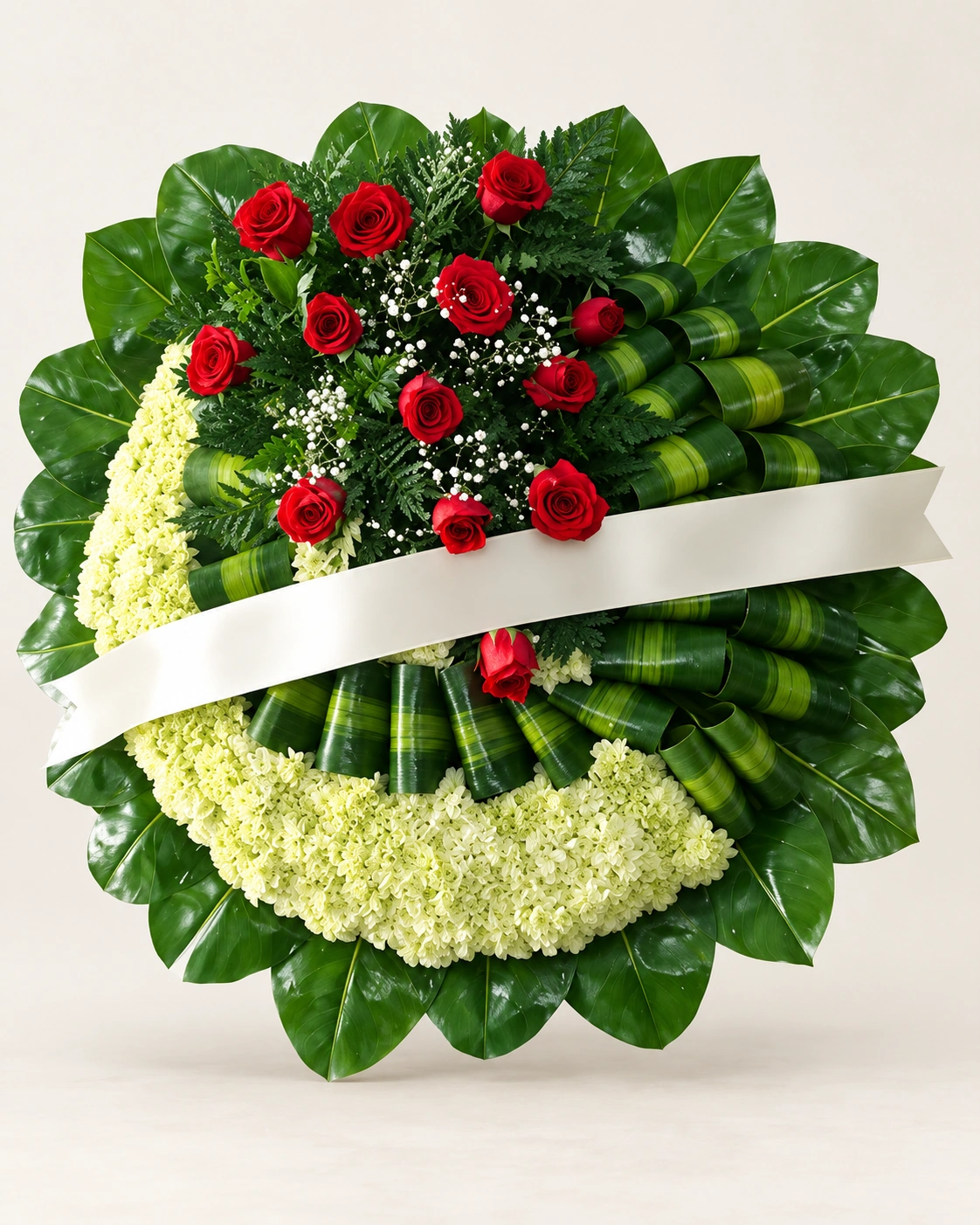 Corona de Rosas y Follaje